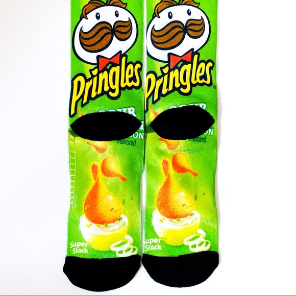 Odd Sox Pringles Sour Cream & Onion Crew Socks Mens Womens Fun Novelty Gift - Picture 5 of 6